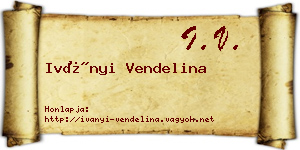 Iványi Vendelina névjegykártya