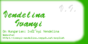 vendelina ivanyi business card
